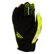 Fly Racing Kinetic Blur Handschuhe - Weiß / Hi-Vis / Orange