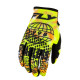 Fly Racing Kinetic Blur Handschuhe - Weiß / Hi-Vis / Orange