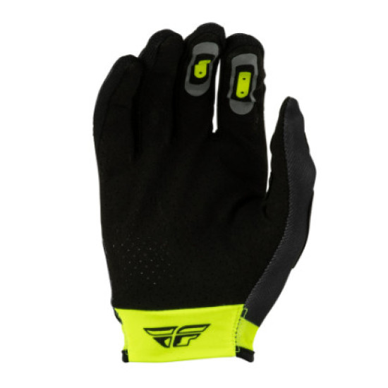 Fly Racing Lite Flake Kinderhandschuhe - Grau / Hi-Vis / Schwarz