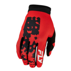Fly Racing Lite Flake Kinderhandschuhe - Rot / Schwarz