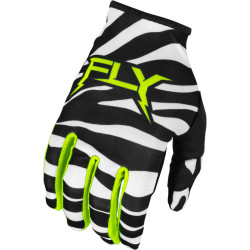 Fly Racing Lite Uncaged - Schwarz / Weiß / Neon Grün