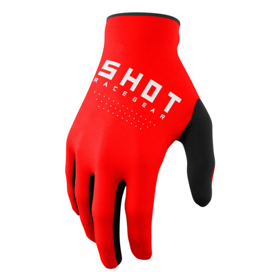 Shot Raw Kinderhandschuhe Rot