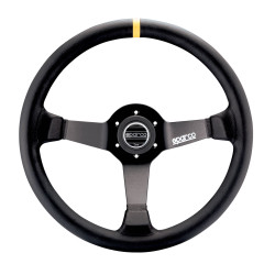 Sparco 345 Lederlenkrad - Schwarz