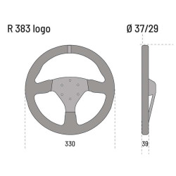 Sparco 383 Logo Velours-Lenkrad
