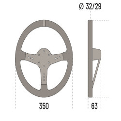 Sparco L 777 Wildlederlenkrad