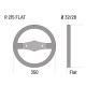 Sparco R215 Flaches Wildlederlenkrad