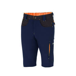 Sparco Laredo Tech Light Shorts - Blau Marine / Fluo Orange