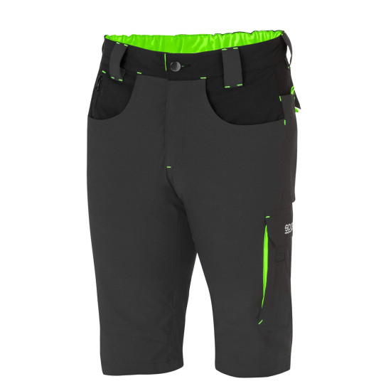 Sparco Tech Laredo Light Shorts - Dunkelgrau / Grün