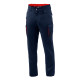 Sparco FTW Hose Vermont - Navy Blau / Rot