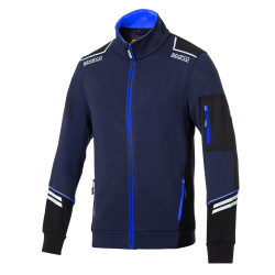 Sparco Full Zip Tech Alabama - Marineblau / Hellblau