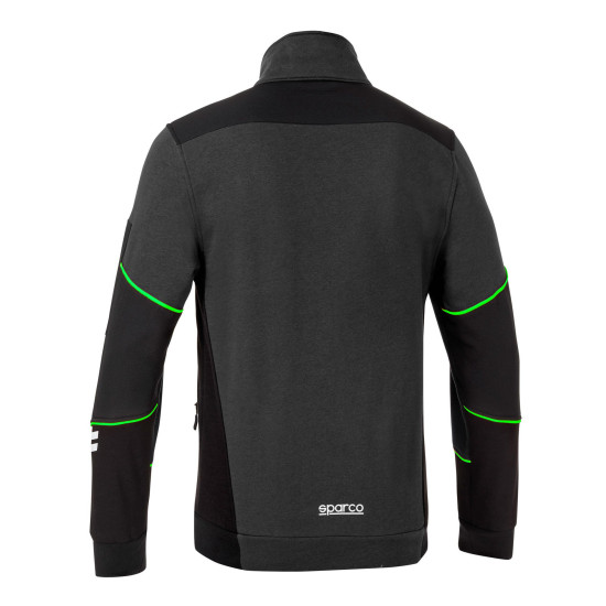 Sparco Full Zip Tech Alabama - Grau / Grün