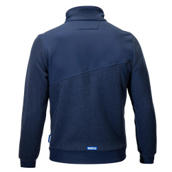 Sparco Grit Fleece Full Zip Crestone - Navy Blau