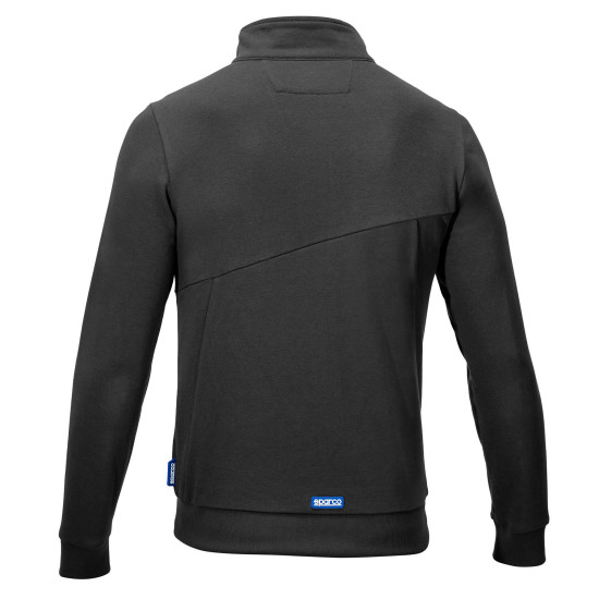 Sparco Grit Sweatshirt mit durchgehendem Reißverschluss Plata - Grau