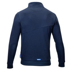 Sparco Grit Sweatshirt mit durchgehendem Reißverschluss Plata - Navy Blau