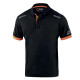 Sparco Tech Toledo Polo - Schwarz / Orange