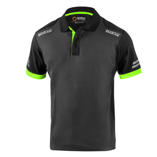 Sparco Tech Toledo Polo - Grau / Grün