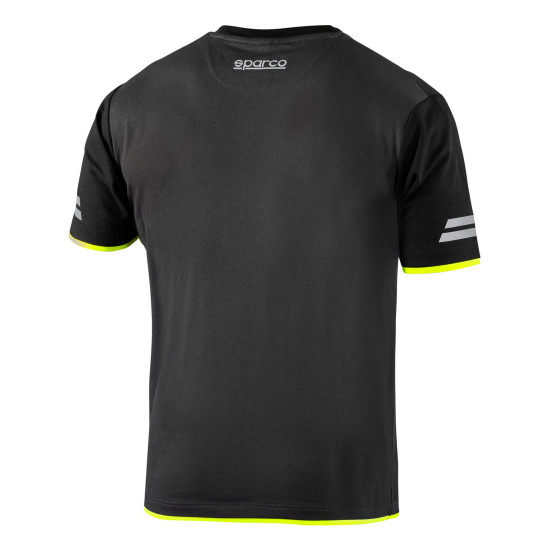Sparco Tech Tucson T-Shirt - Schwarz / Gelb